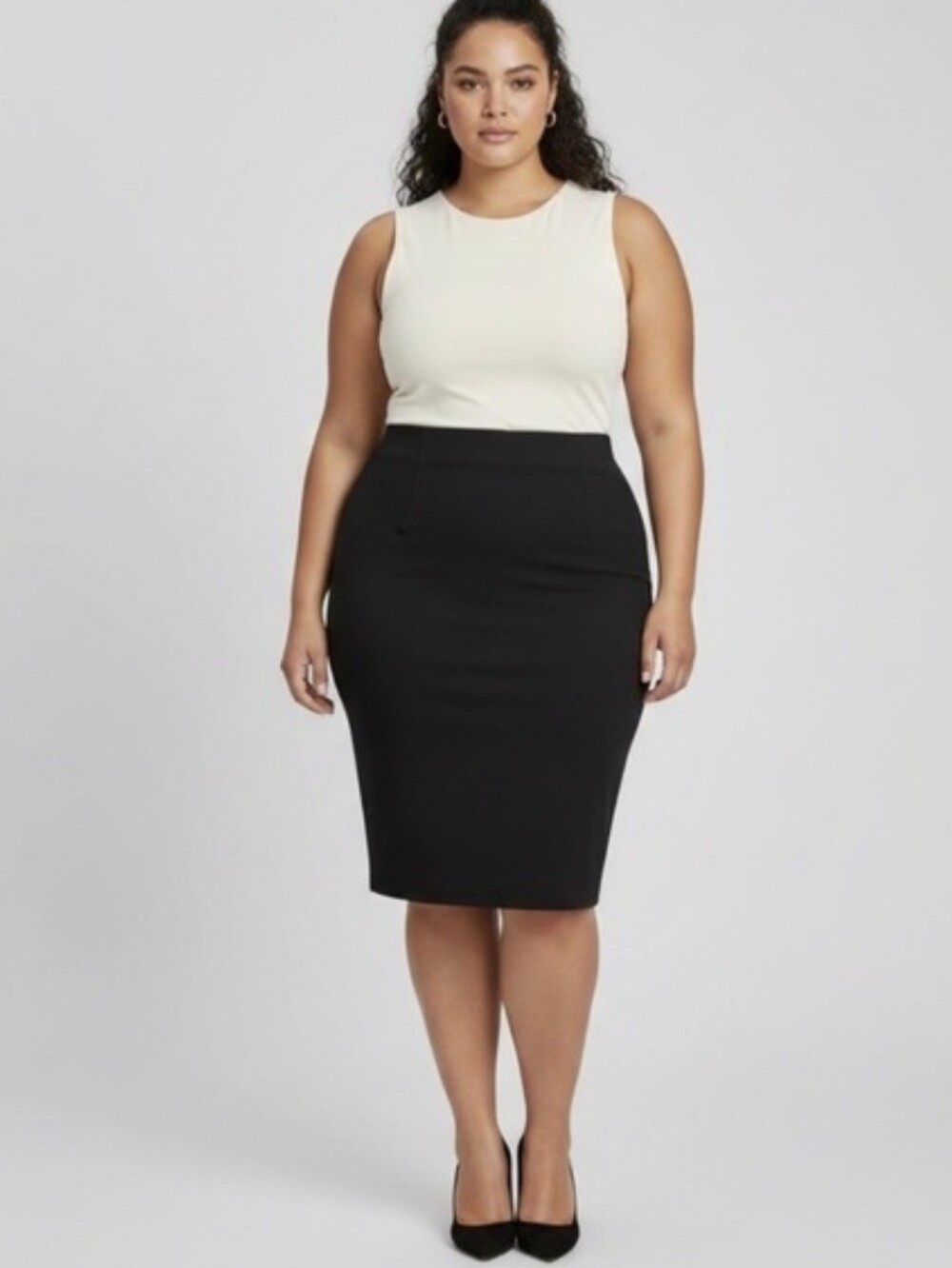 Lafayette 148 Tailored Woodgrain Watermark Tafetta Pencil Skirt Fits 14/16 XL 1X